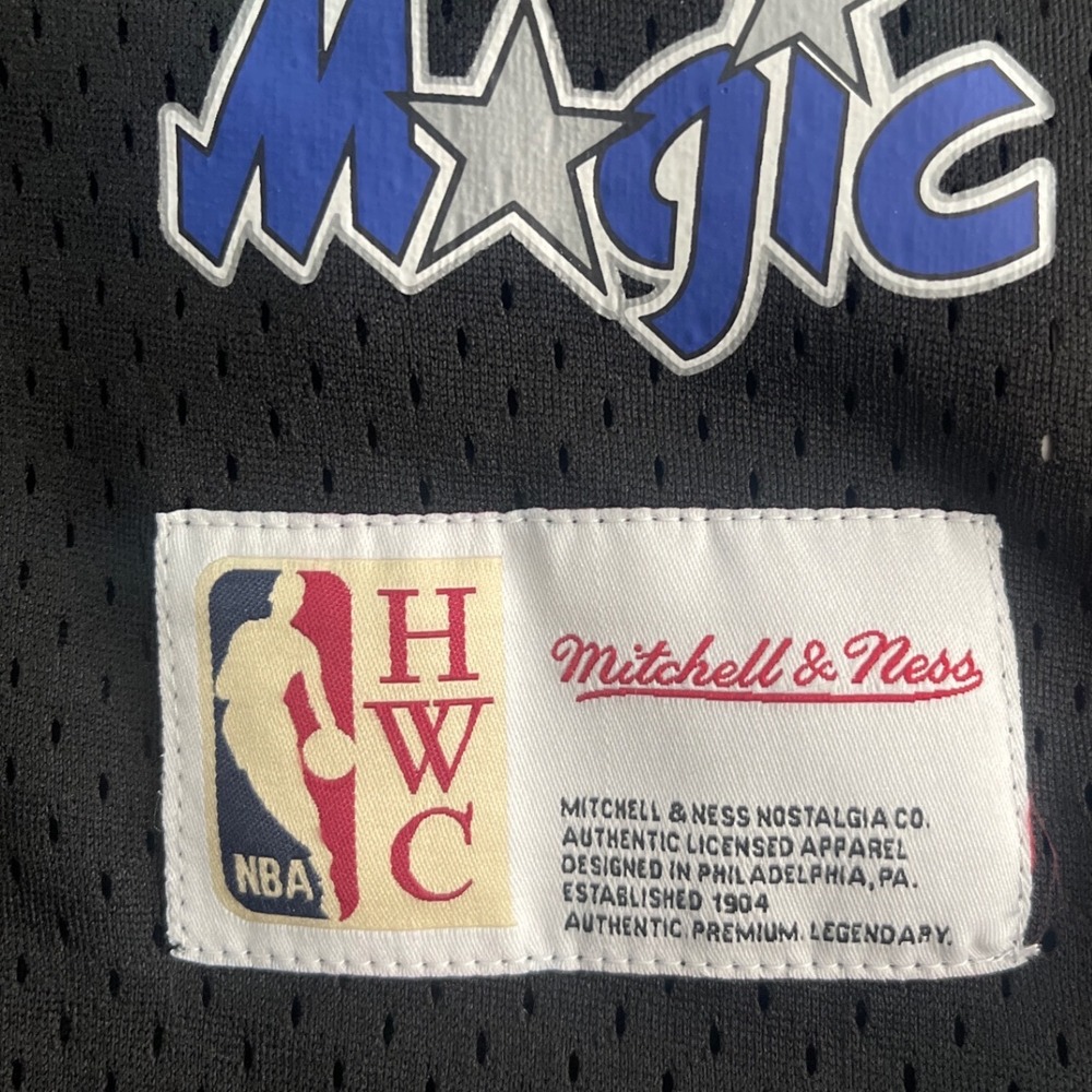Mitchell & Ness Orlando Magic Hardaway 1 Mesh Jersey Hoodie Black 5XLB NBA HWC - Picture 3 of 8